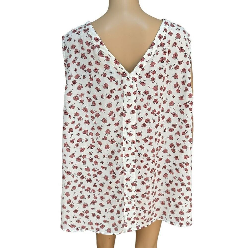 Ryan Wythe women’s floral sleeveless blouse size 3X - Picture 3 of 6